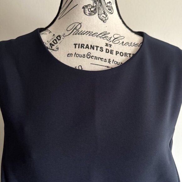 Dorothy Perkins Tall Navy Sheath Dress with Belt Detail - Picture 15 of 17